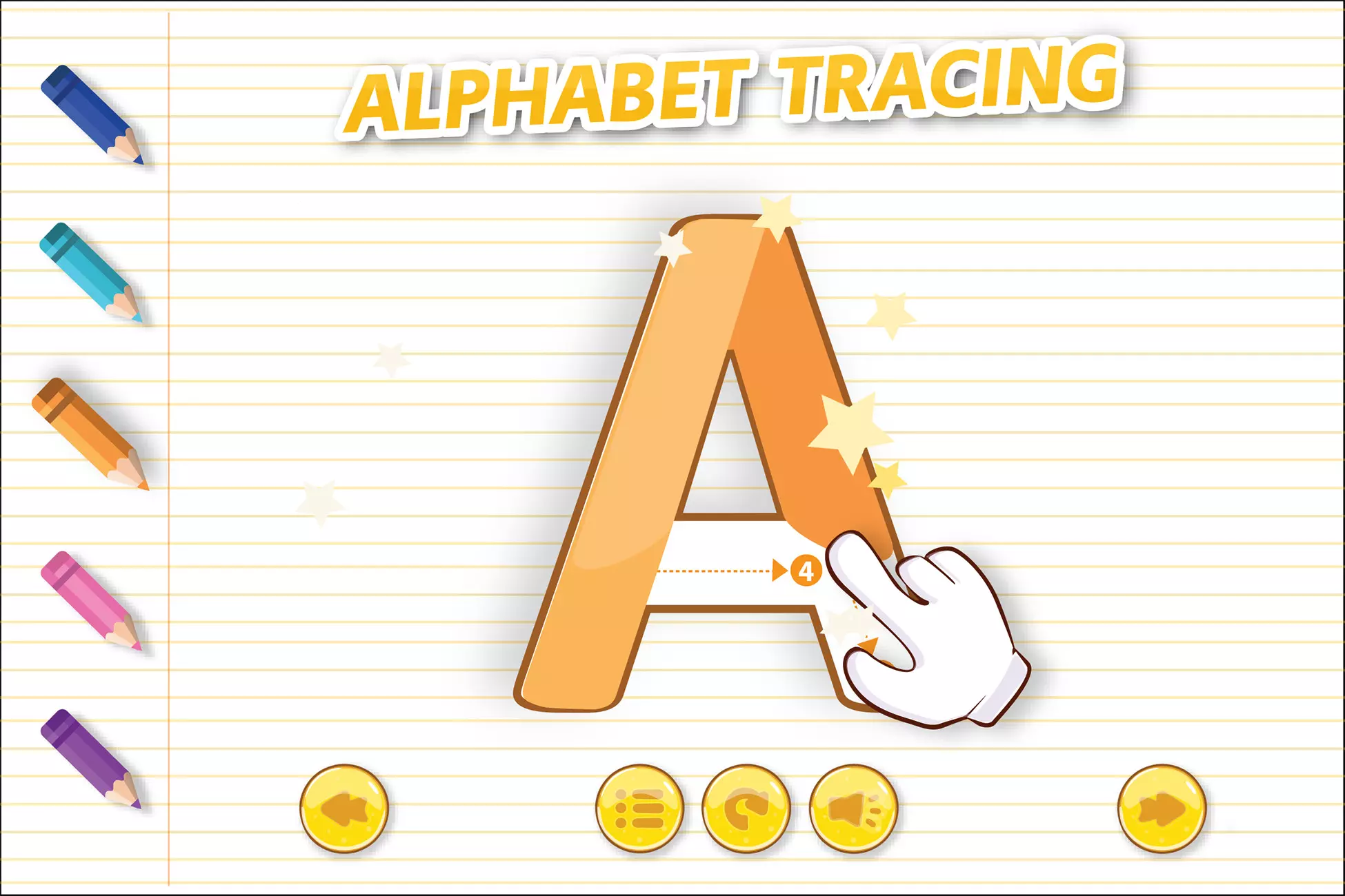 English Alphabet Tracing A-Z 